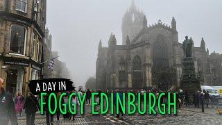 EXTREME HEAVY FOG in EDINBURGH | Spooky Scotland Walking Tour| 4K