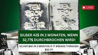 Silberaktien | Goldaktien - Silber 42$ in 2 Monaten, wenn 32,77$ durchbrochen wird!