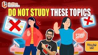 What NOT to study for English Literature UGC-NET?