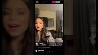 Jenna Ortega Instagram Live Stream 10/25/20