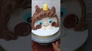 cute teddy cream cake design decoration video #youtubeshorts #shorts #viral #teddycake