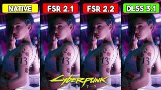 CYBERPUNK: FSR 2.1 vs. FSR 2.2 MOD vs. DLSS 2.5.1 vs. NATIVE 1440p | RTX 3060Ti