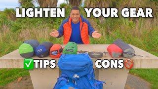 Lightweight Hiking Gear - Tips vs Cons