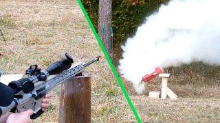 .308 Win Rifle vs. 10lb Fire Extinguisher (High Speed Video)