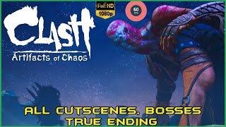 Clash: Artifacts of Chaos - ALL CUTSCENES/BOSSES - TRUE ENDING