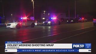 IMPD detectives investigating more than a dozen weekend shootings