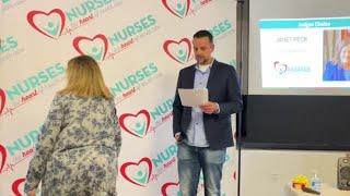 Janet Peck receives award at Heart of Healthcare reception