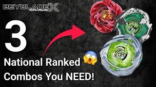 3 Beyblade X Combos To WIN The Beyblade X National Tournament!!
