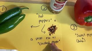 La palabra “pepper” en inglés