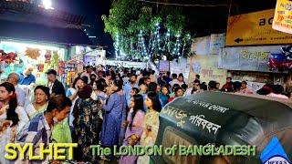 SYLHET CITY, The LONDON of BANGLADESH. 4K city view of BANDAR to MADINA MARKET.