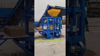 qt4-24 small automatic cement concrete solid hollow block moulding machine price #blockmachine