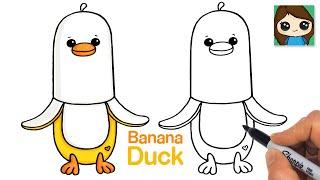 How to Draw a Banana Duck | Funny Cute Art