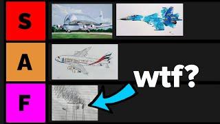 Ranking Your Questionable Plane Art