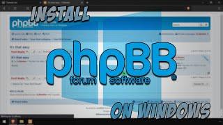 Installing phpBB Forum/Bulletin Board on Windows