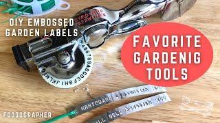 Best Gardening Tools - Vintage Dymo Mite Tape Writer - How To Label Plants With Aluminum Tags  DIY