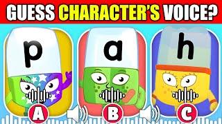  Guess The Alphablocks  Characters By Their Voice?! | The Alphabet | A,B,C