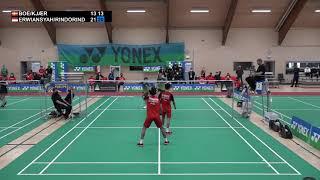 Match point - Boe / Kjær vs Erwiansyah / Rindorindo - MD Final, YONEX Slovenia International 2021