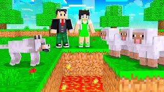 LOBO BRAVO E OVELHINHAS NO MINECRAFT