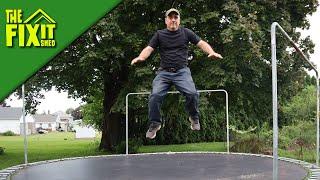 Turning A Trampoline (or 2) Into A Hoop House | The Fixit Shed