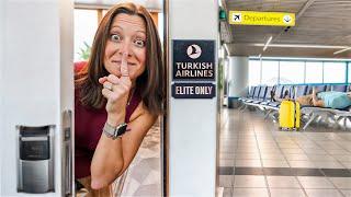 We Slept in Istanbul's Secret Airport Hotel (Turkish Business Class experience)