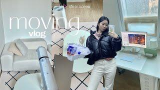 MOVE IN VLOG  korea ikea run, building furnitures, house cleanse