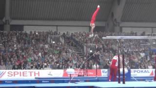 German National Championships Gymnastics All Around Matthias Fahrig High Bar