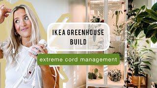 ZERO CORDS  in sight! IKEA MILSBO Greenhouse COMPLETE BUILD - Do's & Don'ts for a seamless look