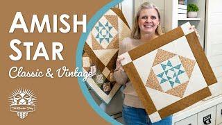 Inspired by an Amish quilt! Amish Star True Vintage Find at Quilt Fest  Classic & Vintage Quilt