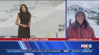 Storm system dumps snow across California