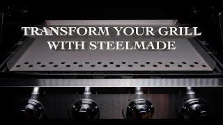 Transform Your Grill into the Ultimate Flat Top with Steelmade | USA Made, Saves Space & Money!