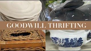 GOODWILL STORE THRIFTING |SHOPPING FOR HOME DECOR | THRIFT WITH ME HAUL