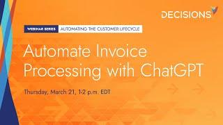 Automate Invoice Processing with ChatGPT