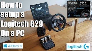 How to setup a Logitech G29 steering wheel on a PC