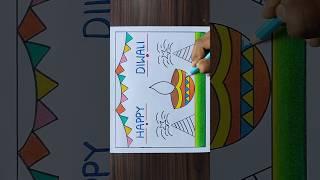 Diwali Drawing / Diwali Festival Drawing / Happy Diwali Drawing / Diya Drawing #shirts #diwali