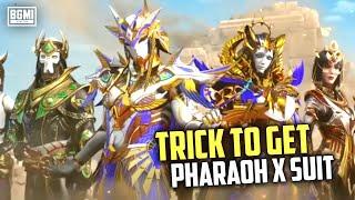 TRICK TO GET PHARAOH X-SUIT | PHARAOH  X-SUIT CRATE BGMI | PHARAOH X-SUIT