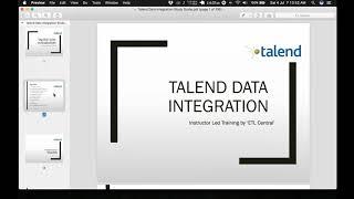 Talend Online Training Video -1