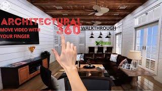 360 °Video interior virtual walkthrough Home Virtual Reality Tour in Rome by Yantram Studio 2023