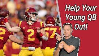 USC QB Jaxson Dart - Using Motion For Quicker Reads