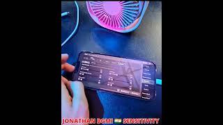 JONATHAN  BGMI  NEW SENSITIVITY  2023 #shorts #bgmi #jonathan #jonathangaming #senstivity