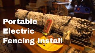 How To Install Portable Electric Chicken Fencing IN THE SNOW!