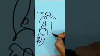 Nonstop Line drawing idea./ #shorts #foryou #how_to_draw #shortvideo #subscribe #drawingvideo