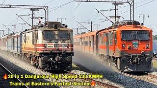 AMRIT BHARAT + COAL FIELD + IMPERIAL MAIL High Speed 130 KMPH Trains at Eastern’s Fastest Section