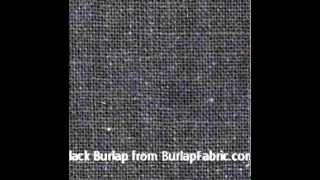 Black Burlap Fabric