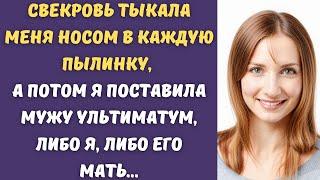 Свекровь тыкала меня носом в каждую пылинку, а потом я поставила мужу ультиматум, либо я, либо...