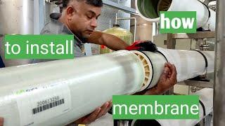 #ro plant#membrane#install#         how to install membrane!मेंब्रेन कैसे डालें