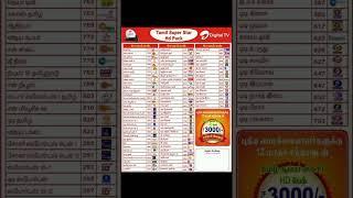 #airtel digital tv New connection new pack Tamil super star HD pack Price 3000 1 years#
