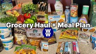 Weekly Grocery Haul + Meal Plan | Weight Watchers Points | Journey to Healthy