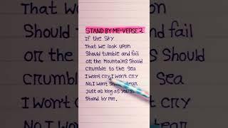 Watch | Listen And Learn English Stand By Me(Verse:2)| Sung By:Ben E. King #englishsong  #shorts