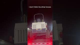 Truck driver not Aware that he is over height!