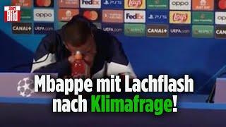 Ist ihm die Umwelt egal? Kylian Mbappé lacht Reporter für Privatjet-Frage aus